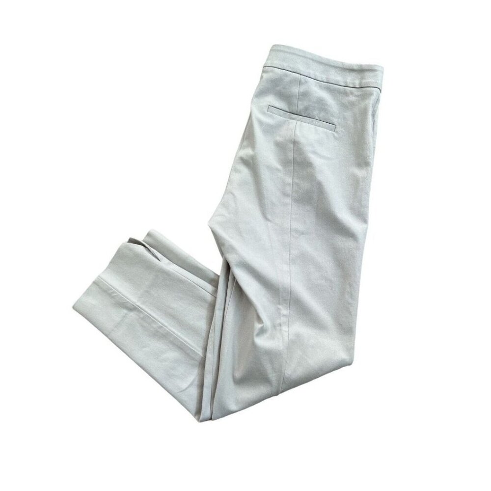 Size 8 Elliott Lauren Womens Control Stretch Ankle Pants Gray Back Slit